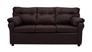 Cincinnati Leatherette sofa - Brown