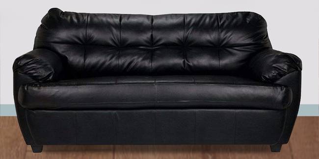 Henderson Leatherette sofa - Black (Black, 3-seater Custom Set - Sofas, None Standard Set - Sofas, Leatherette Sofa Material, Regular Sofa Size, Regular Sofa Type)