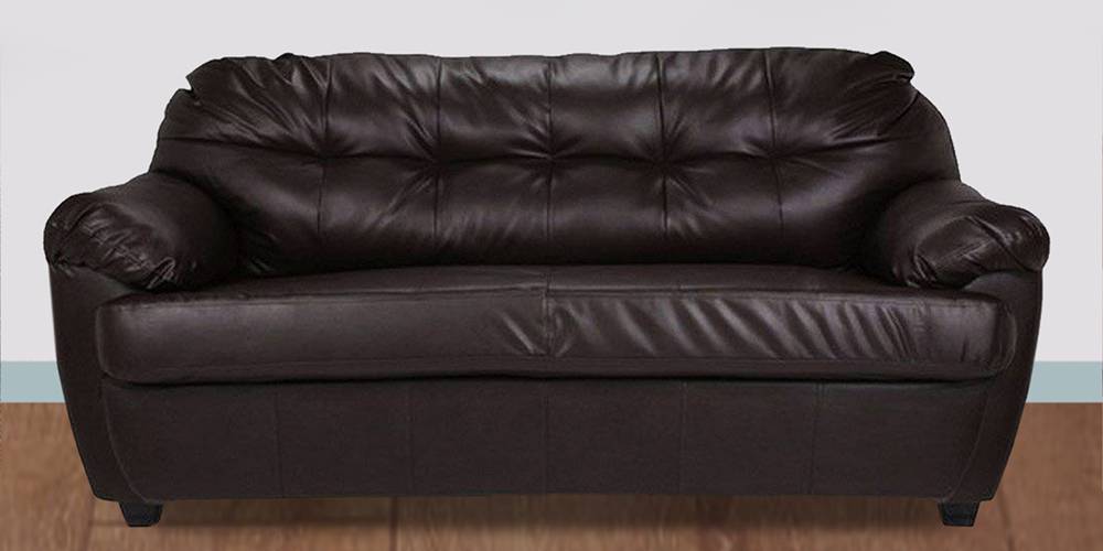 Henderson Leatherette sofa - Brown by Urban Ladder - - 