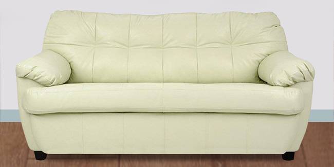 Henderson Leatherette sofa - Cream (Cream, 3-seater Custom Set - Sofas, None Standard Set - Sofas, Leatherette Sofa Material, Regular Sofa Size, Regular Sofa Type)