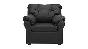 Indianapolis Leatherette sofa - Black