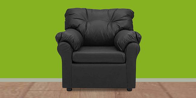 Indianapolis Leatherette sofa - Black (Black, 1-seater Custom Set - Sofas, None Standard Set - Sofas, Leatherette Sofa Material, Regular Sofa Size, Regular Sofa Type)