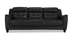 Kiko Leatherette sofa - Black