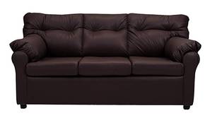 Nena Leatherette sofa - Brown
