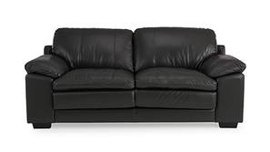 Tayla Leatherette sofa - Black