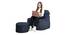 Petula Bean Bag (Blue, with beans Bean Bag Type) by Urban Ladder - Front View Design 1 - 377126