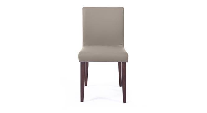 Persica Dining Chair - Set of 2 (Beige, Dark Walnut Finish) by Urban Ladder - Front View Design 1 - 377149