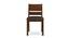 Cabalo (Leatherette) Dining Chairs - Set of 2 (Black, Dark Walnut Finish) by Urban Ladder - Front View Design 1 - 377157