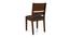 Cabalo (Leatherette) Dining Chairs - Set of 2 (Black, Dark Walnut Finish) by Urban Ladder - Rear View Design 1 - 377160