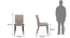 Persica Dining Chair - Set of 2 (Beige, Dark Walnut Finish) by Urban Ladder - Dimension Design 1 - 