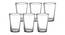 Aegean Drinking Glass Set of 6 (transparent) by Urban Ladder - Design 1 Side View - 377199
