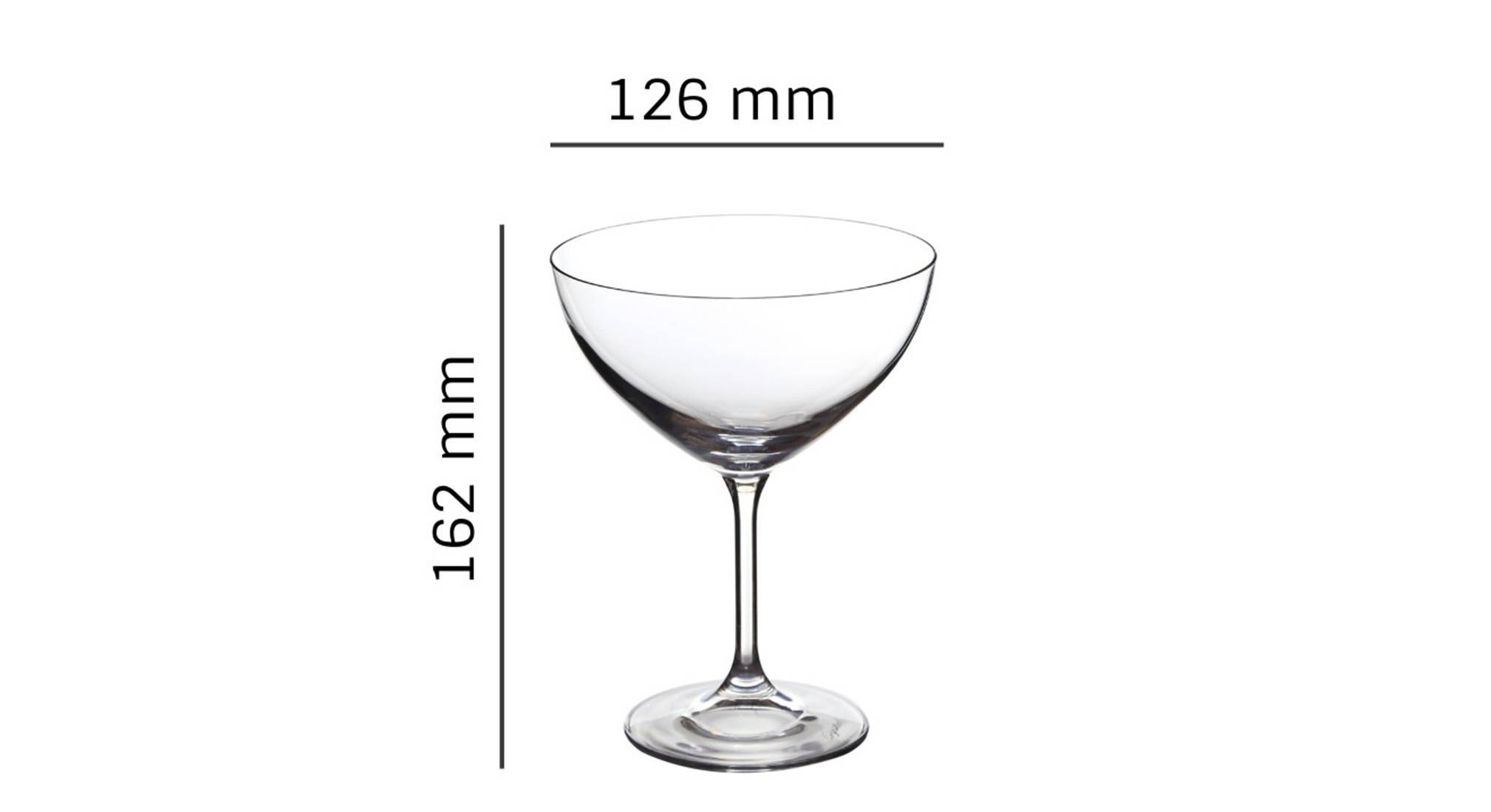 Adele cocktail glass set of 6 transparent 5
