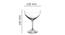 Adele Cocktail Glass Set (transparent) by Urban Ladder - Design 1 Dimension - 377209