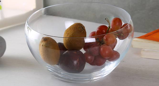 Aqua Dessert Bowl (transparent) by Urban Ladder - Front View Design 1 - 377225