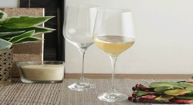 Angela Wine Glass Set of 6 (transparent) by Urban Ladder - Front View Design 1 - 377227