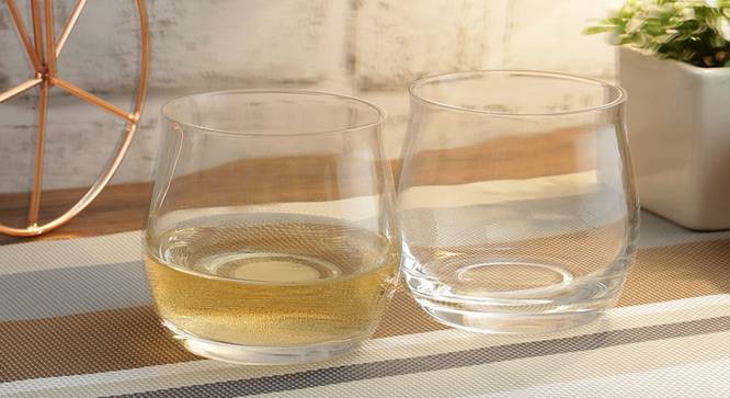 Angela Whiskey Glass Set of 6 (transparent) by Urban Ladder - Front View Design 1 - 377228