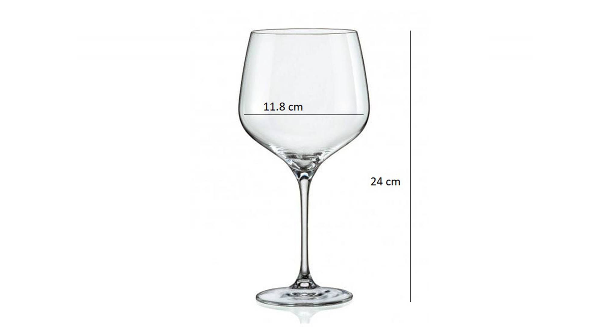 Angela wine glass set of 6 transparent 5