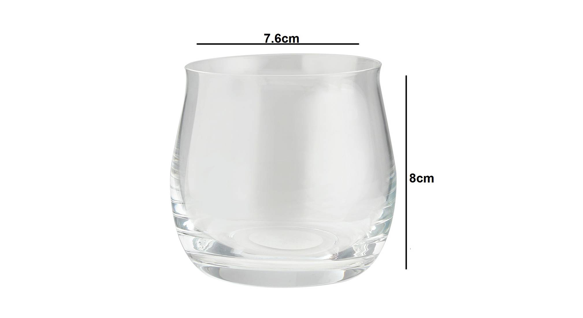 Angela whiskey glass set of 6 transparent 5
