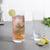 Barline drinking glass set of 6 tall transparent lp
