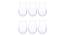 Attimo Cocktail Glass Set of 6 (transparent) by Urban Ladder - Design 1 Side View - 377298