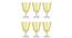 Bella Drinking Glass Set of 6 (Yellow) by Urban Ladder - Design 1 Side View - 377299