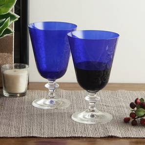 Bella wine glass set of 6 blue lp
