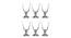 Bella Wine Glass Set of 6 (transparent) by Urban Ladder - Design 1 Side View - 377345