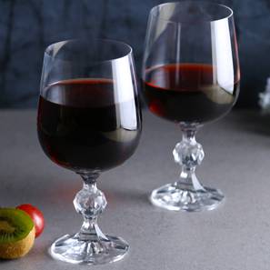 Claudia wine glass set of 6 transparent lp