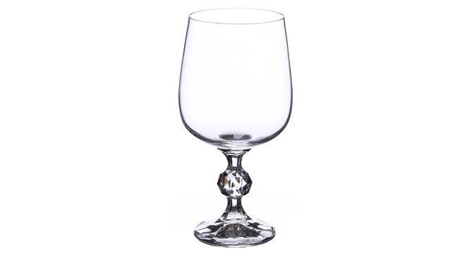 Claudia Wine Glass Set of 6 (transparent) by Urban Ladder - Front View Design 1 - 377377