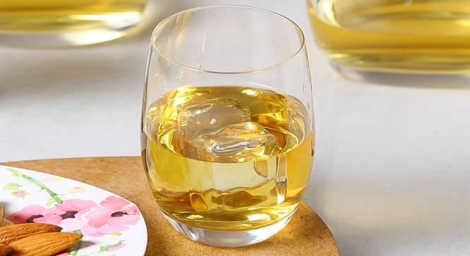 Club Whiskey Glass Set of 6 (transparent) by Urban Ladder - Design 1 Full View - 377425