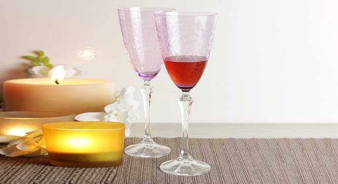 Eliezabeth Wine Glass Set of 6 (Purple) by Urban Ladder - Front View Design 1 - 377431