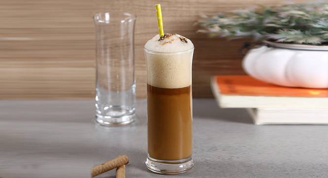 Frappe Drinking Glass Set of 6 (transparent) by Urban Ladder - Front View Design 1 - 377482