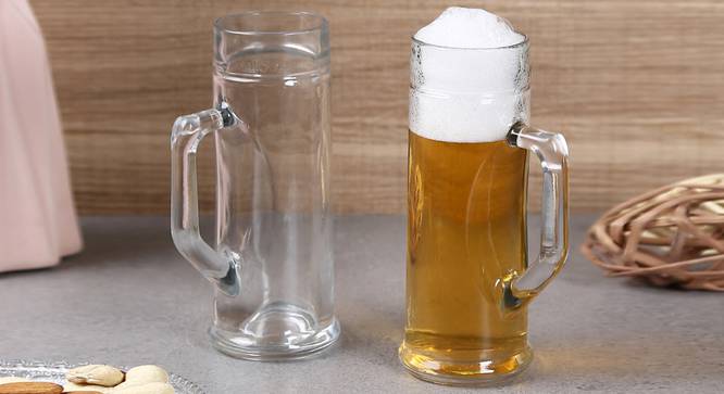 Estelle Beer Glass Set of 2 (transparent) by Urban Ladder - Front View Design 1 - 377484