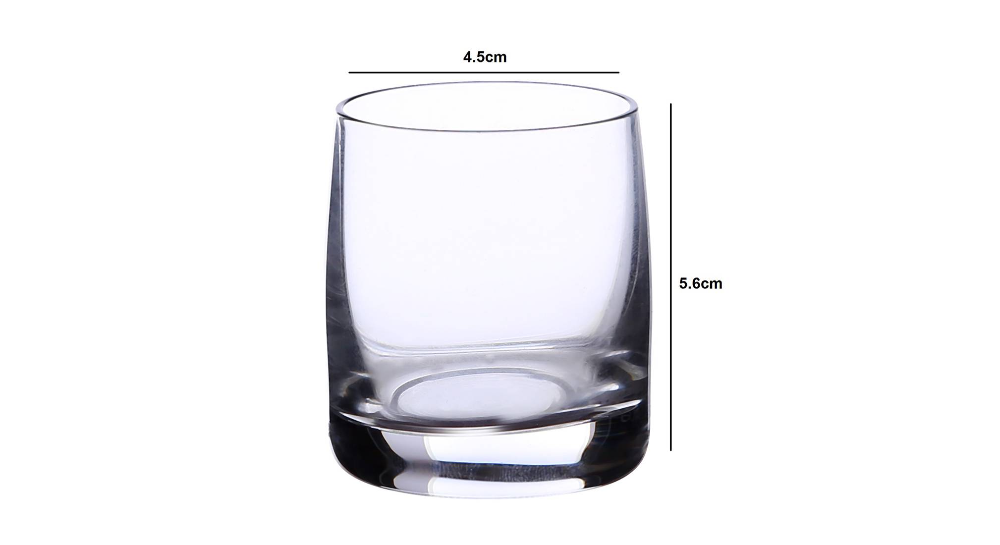Ideal shot glass set of 6 transparent 5