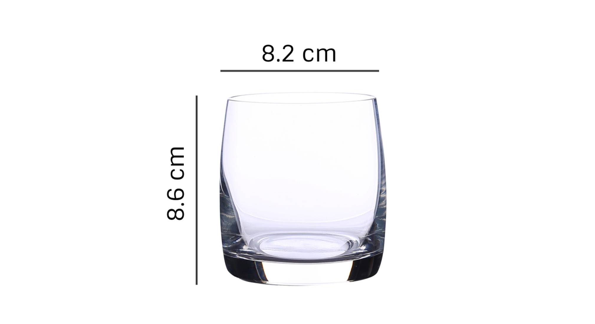 Ideal whiskey glass set of 6 transparent 5