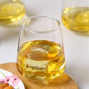 King whiskey glass set of 6 transparent lp