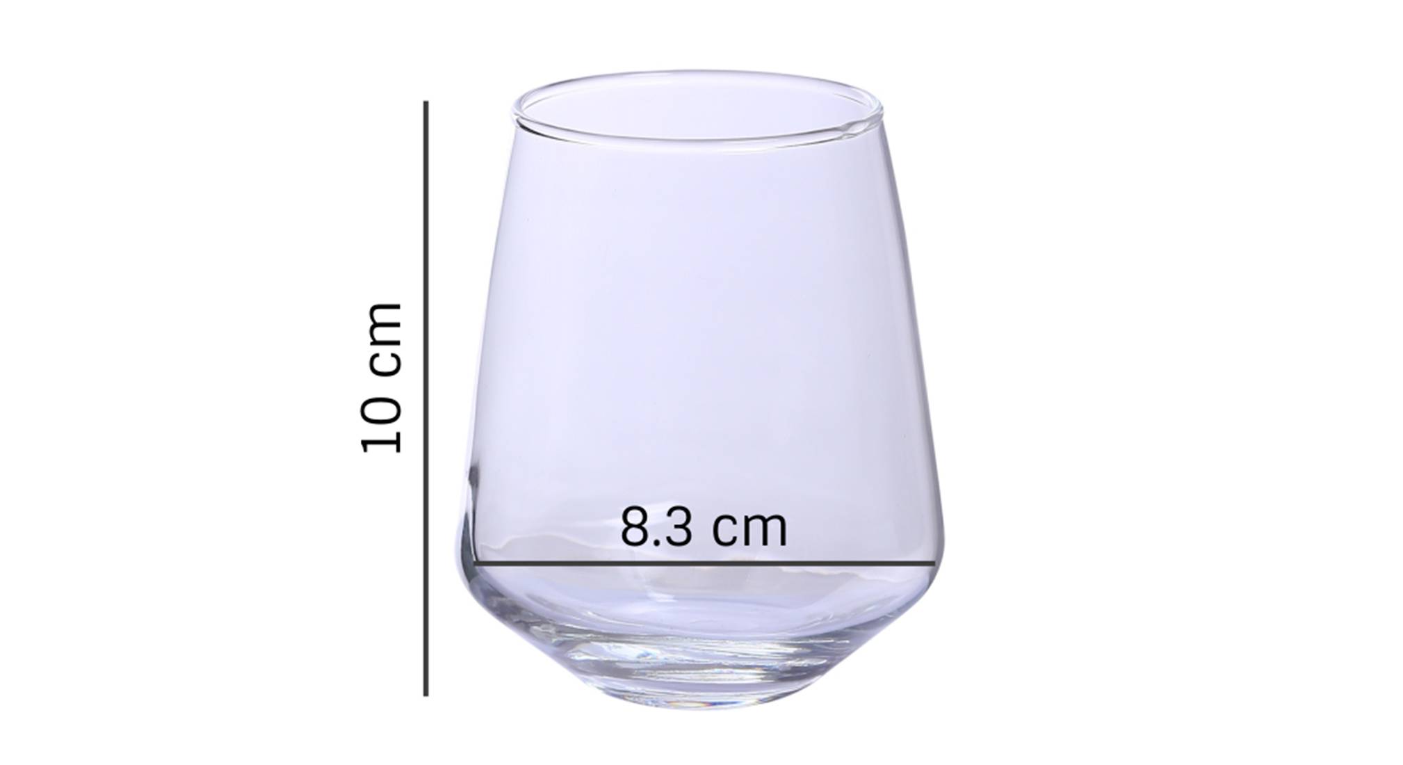 King whiskey glass set of 6 transparent 5