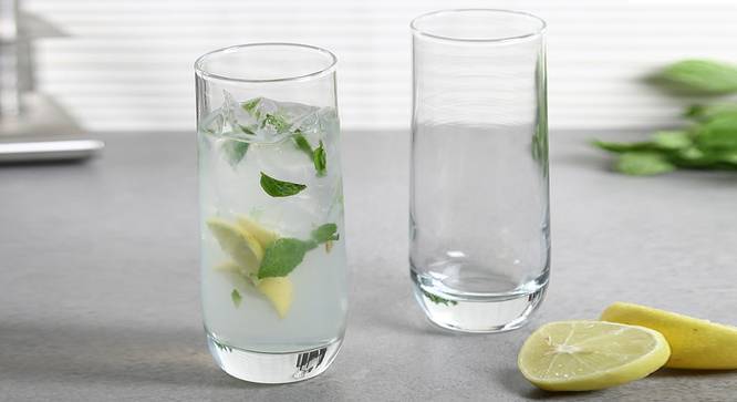 Kouros Drinking Glass Set of 6 (transparent) by Urban Ladder - Front View Design 1 - 377681