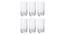Kouros Drinking Glass Set of 6 (transparent) by Urban Ladder - Front View Design 1 - 377707