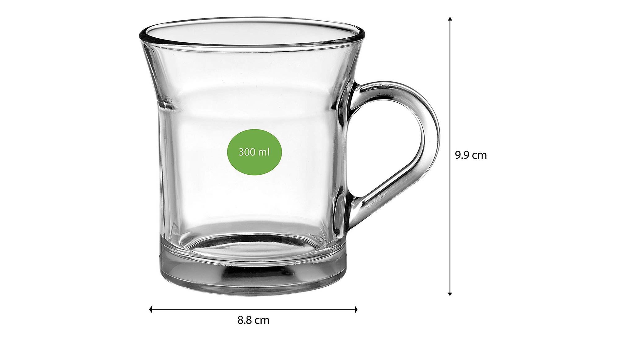 Miami cups set of 6 transparent 5