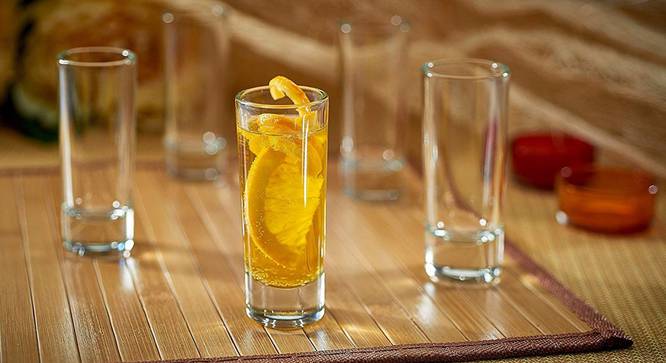 Niki Shot Glass Set of 6 (transparent) by Urban Ladder - Front View Design 1 - 377777