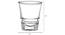 Oxford Shot Glass Set of 6 (transparent) by Urban Ladder - Design 1 Dimension - 377809