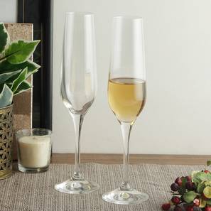 Rebecca champagne glass set of 6 transparent lp