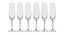 Rebecca Champagne Glass Set of 6 (transparent) by Urban Ladder - Design 1 Side View - 377849