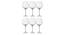 Rebecca Wine Glass Set of 6 (transparent) by Urban Ladder - Design 1 Side View - 377850