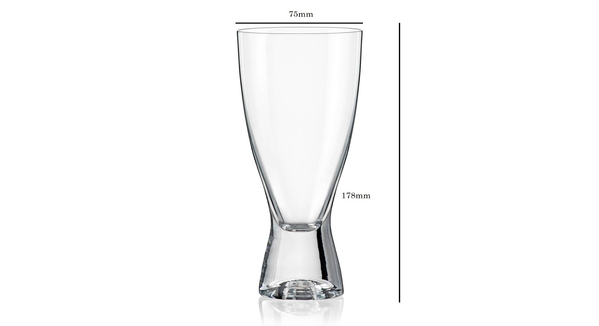Samba beer glass set of 6 transparent 5