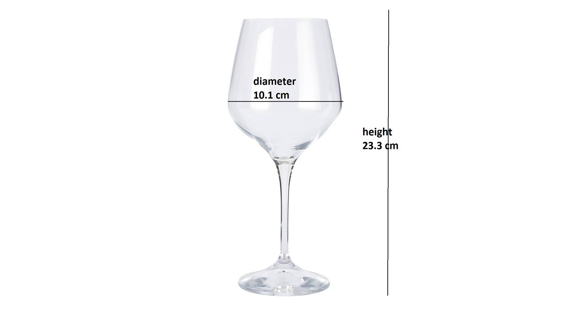 Rebecca wine glass set of 6 transparent 5