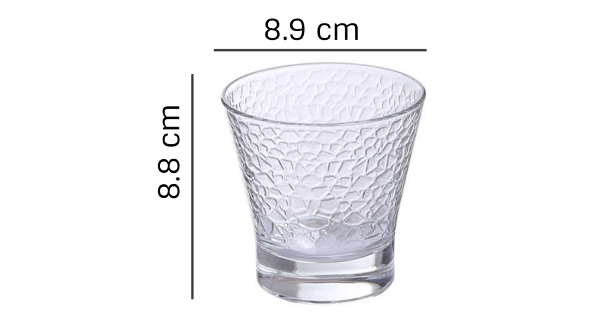 Rome whiskey glass set of 6 transparent 5