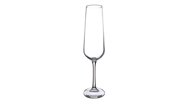 Sandra Champagne Glass Set of 6 (transparent) by Urban Ladder - Cross View Design 1 - 377896