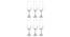 Sandra Champagne Glass Set of 6 (transparent) by Urban Ladder - Design 1 Side View - 377905